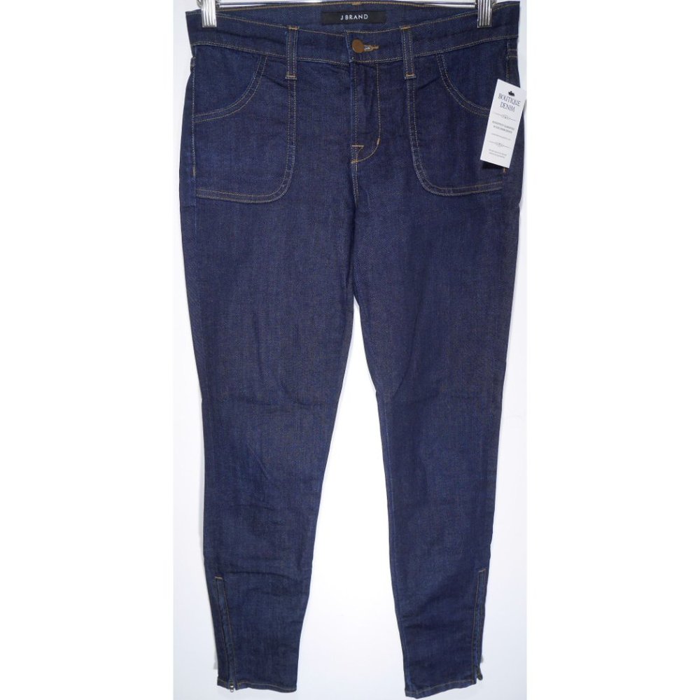 J Brand Retro Zip Skinny Jeans In Clean Rinse